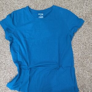 St. John's Bay Women's Blue Short Sleeve Tee